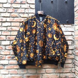 Men’s Versace Baroque puff coat jacket blk/gold limited edition rare sun moon M